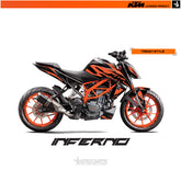 STICKER KIT KTM DUKE 125/250/390 2017+ R INFERNO